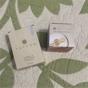 Tatcha Camellia Gold Spun Lip Balm and Kissu Lip Mask Set